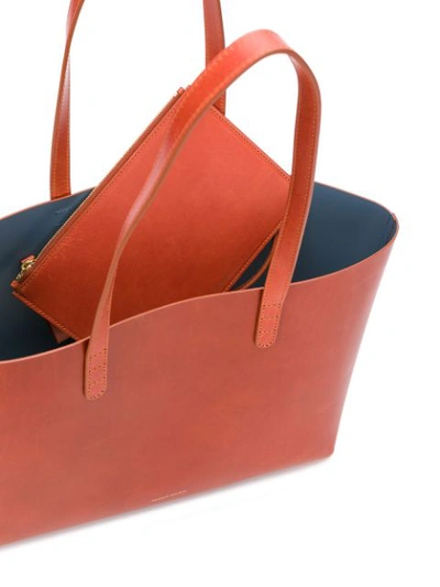 Shop Mansur Gavriel Small Tote In Brown