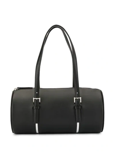 Pre-owned Burberry Round Top Handle Bag - Black