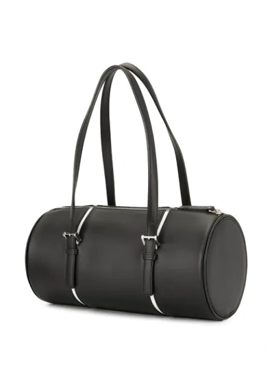 Pre-owned Burberry Round Top Handle Bag - Black