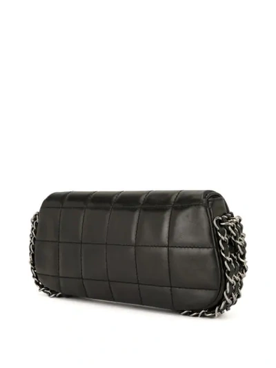 Pre-owned Chanel Choco Bar Shoulder Bag In Black