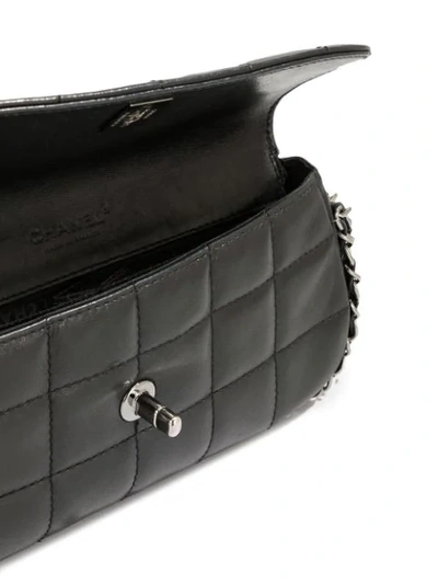 Pre-owned Chanel Choco Bar Shoulder Bag In Black