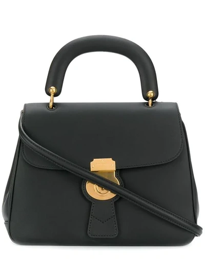 Shop Burberry The Medium Dk88 Top Handle Bag In Black