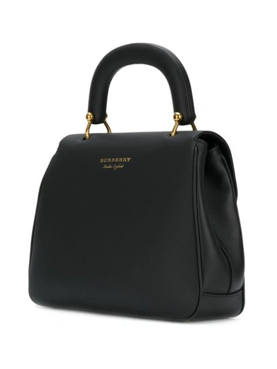 Shop Burberry The Medium Dk88 Top Handle Bag In Black