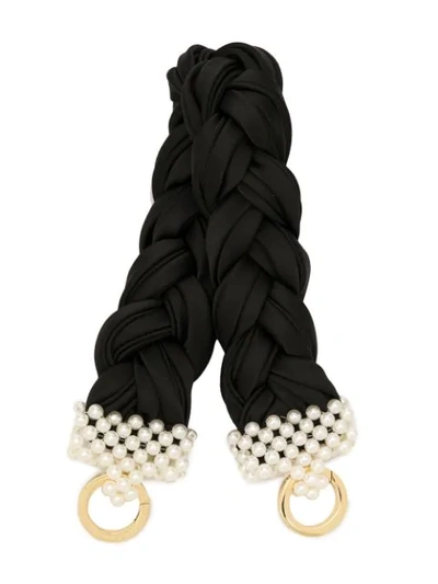 Shop 0711 Small Bead-embellished Handle In Black