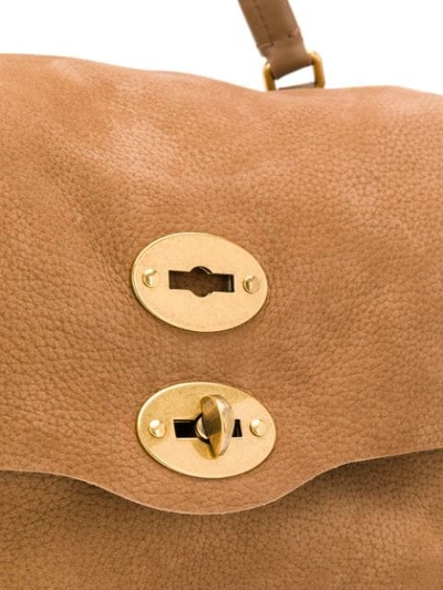 Shop Zanellato Textured-effect Tote Bag In Brown