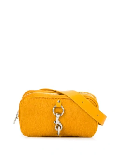 Shop Rebecca Minkoff Lobster-clasp Detail Belt Bag In Yellow