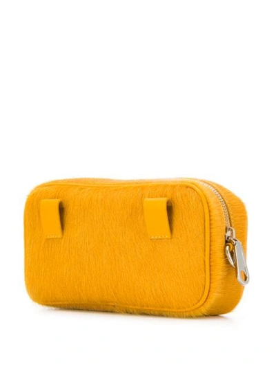 Shop Rebecca Minkoff Lobster-clasp Detail Belt Bag In Yellow