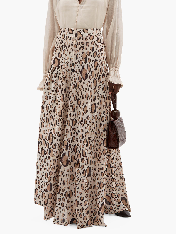 aje leopard skirt