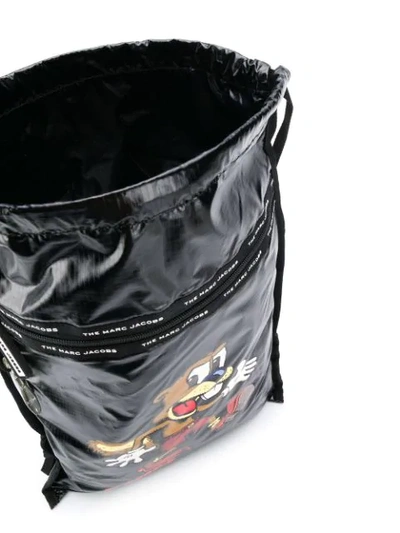 Shop Marc Jacobs Ricrumb Drawstring Backpack In Black