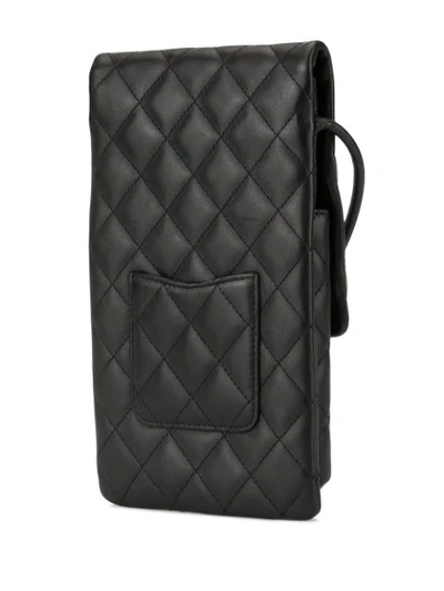 Pre-owned Chanel Cambon Line Crossbody Shoulder Bag In Black