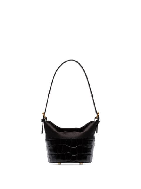 black mini croc bag