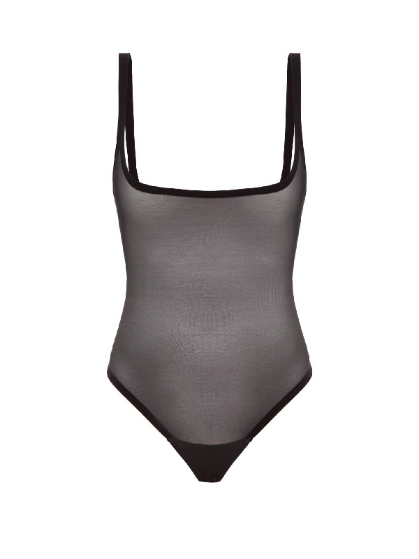 black shapewear bodysuit