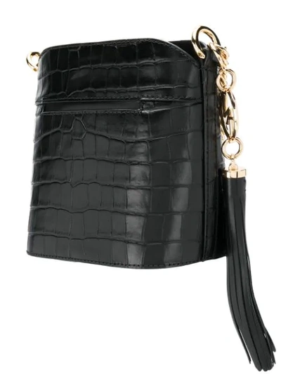 Shop Michael Michael Kors Bea Bucket Shoulder Bag In Black