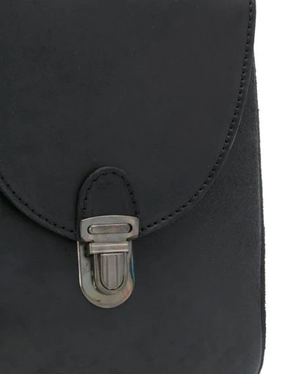 Shop Cherevichkiotvichki Buckled Messenger Bag In Black