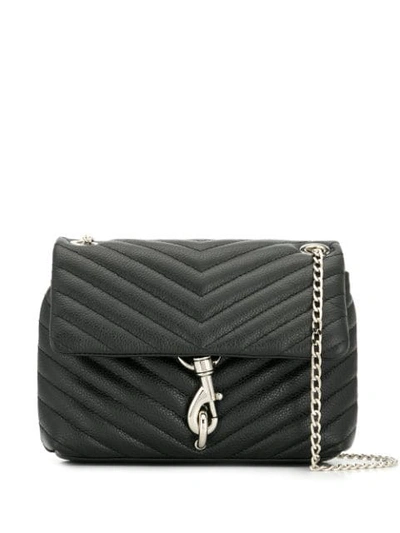 Shop Rebecca Minkoff Edie Shoulder Bag In Black