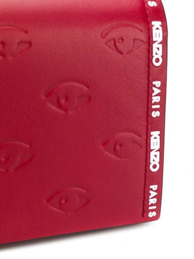 Shop Kenzo Blink Eye Chain Wallet In Red