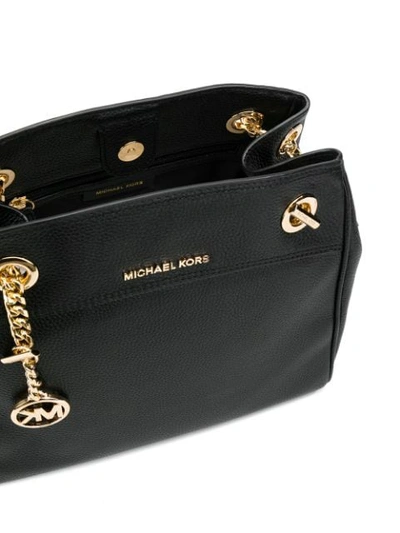Shop Michael Michael Kors Textured Cross Body Bag In Black