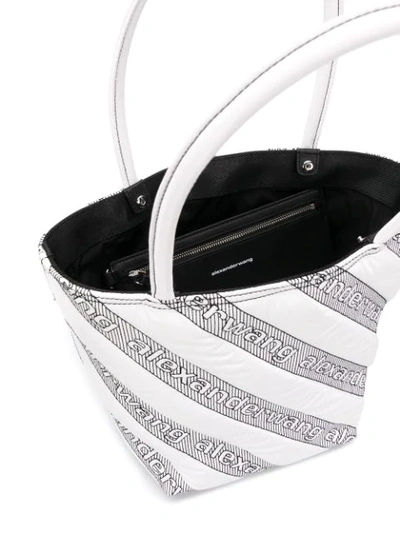 Shop Alexander Wang Roxy Quilted Tote In White