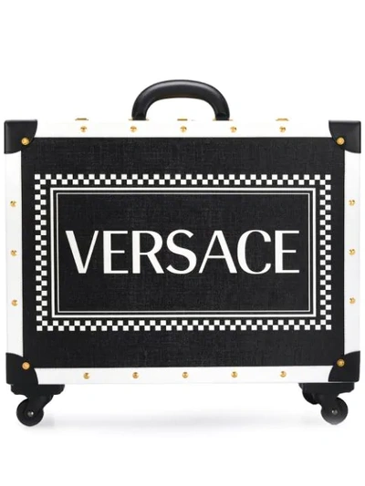 Shop Versace 90s Vintage Logo Suitcase In Dnwt