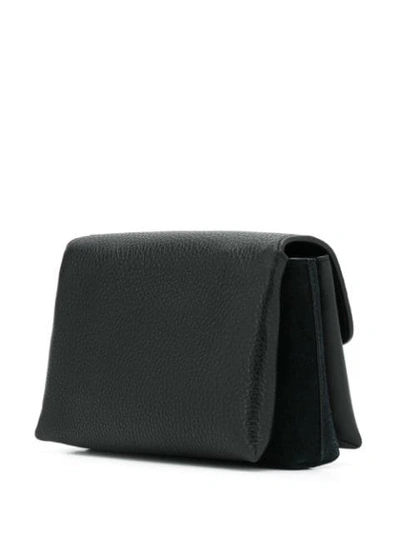 Shop Tory Burch Kira Mixed-material Mini Bag - Black