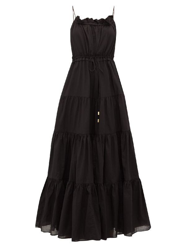 aje sienna dress black