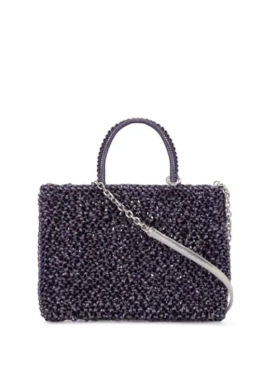 Shop Anteprima Wire Clutch Bag In Purple