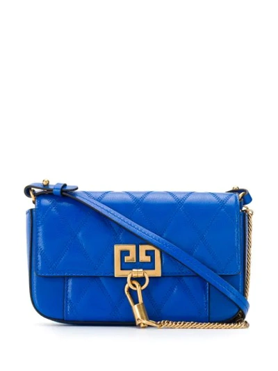 Shop Givenchy Mini Pocket Bag In Blue