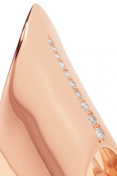 Shop Diane Kordas Small Armour 18-karat Rose Gold Ring