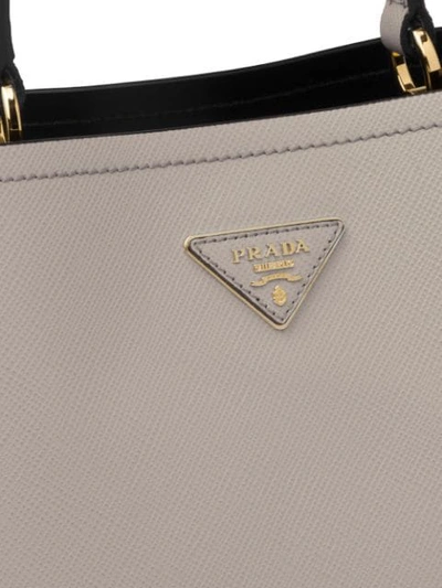 PRADA DOUBLE SAFFIANO手提包 - 灰色