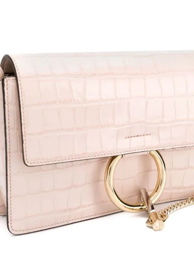 Shop Chloé Faye Shoulder Bag In Pink