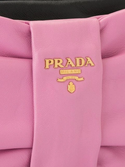 Pre-owned Prada Ribbon Motif 2way Bag In Pink