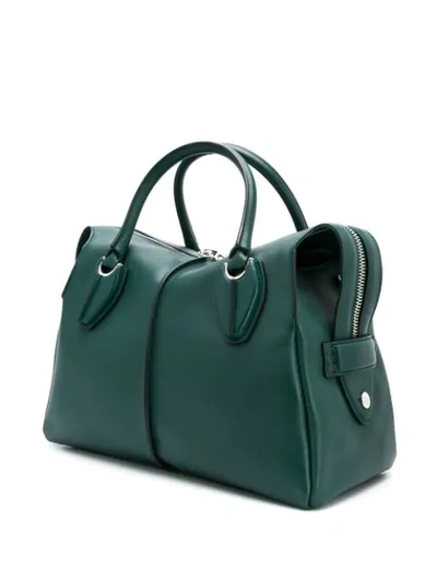 Shop Tod's D-styling Medium Tote In Green