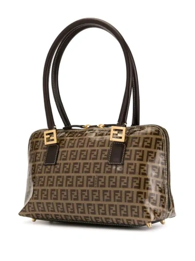 Pre-owned Fendi Zucca Pattern Handbag In Brown