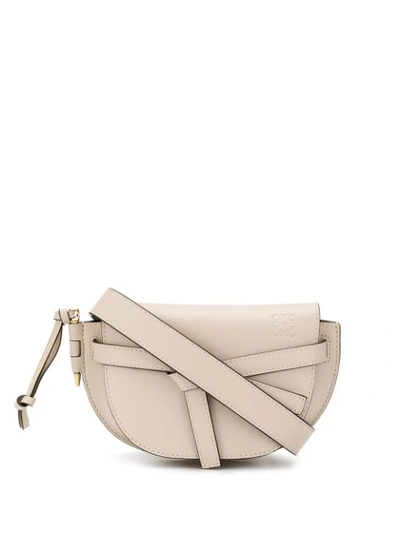 Shop Loewe Gate Belt Bag In Neutrals