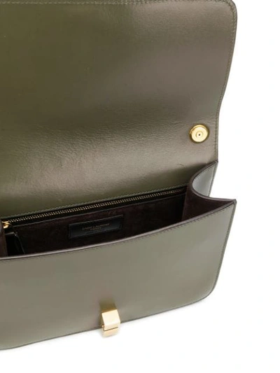 Shop Saint Laurent Carre Satchel Shoulder Bag In Green