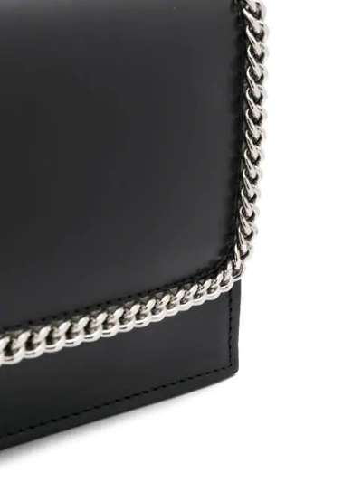 Shop Casadei Agyness Curb-chain Crossbody Bag In Black