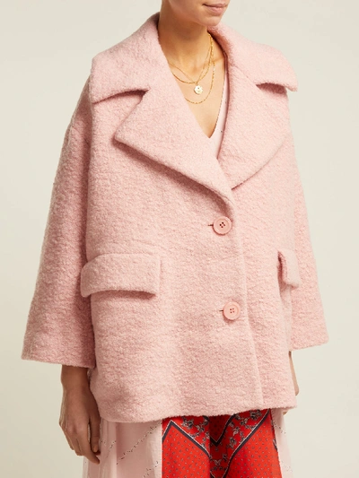 Ganni Oversized Jacket In Silver Pink | ModeSens