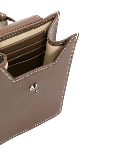 Shop Ratio Et Motus Stitch Detail Crossbody Bag In Brown