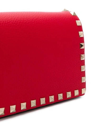 Shop Valentino Garavani Rockstud Mini Bag In Red