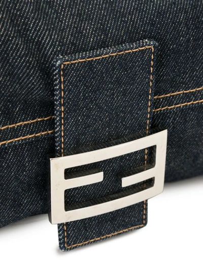 Pre-owned Fendi Baguette Blue Denim - Jeans Handbags, ModeSens