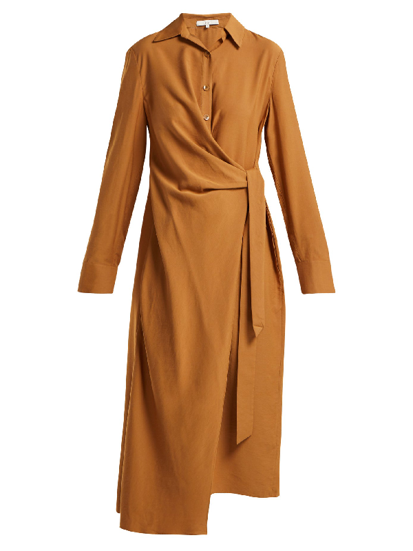tibi wrap dress