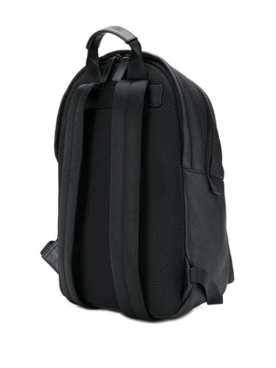 Shop Michael Michael Kors Logo Print Backpack In Black