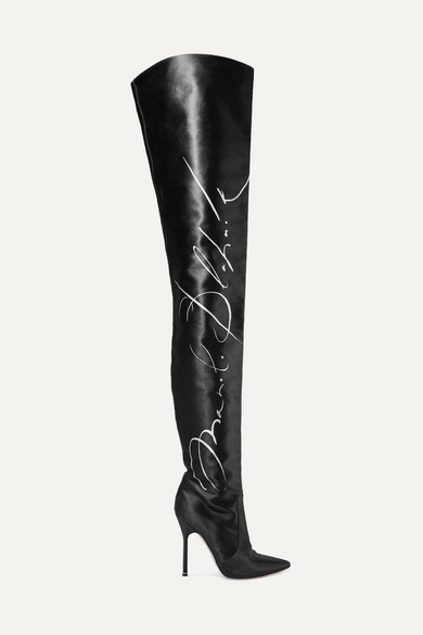 manolo blahnik thigh high boots