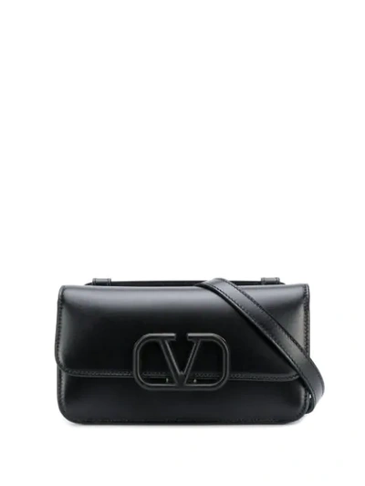 Shop Valentino Vsling Belt Bag In Black