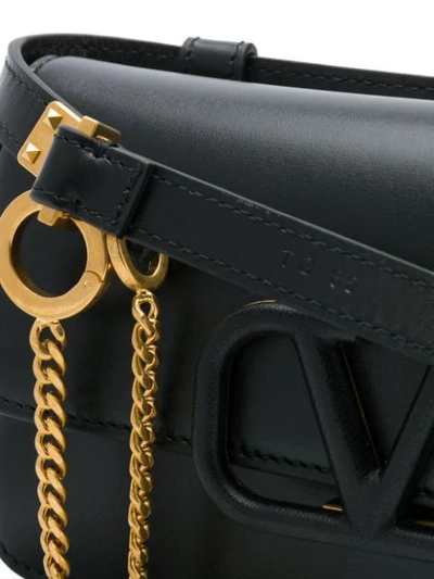Shop Valentino Vsling Belt Bag In Black