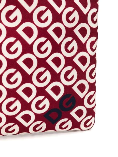 Shop Dolce & Gabbana Logo Clutch Bag In Red