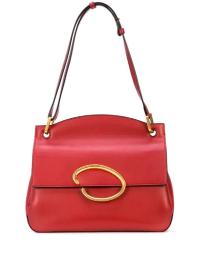 Shop Oscar De La Renta Remedy Bag In Red