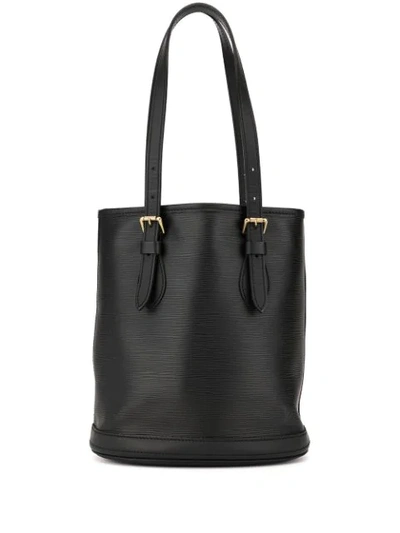 Pre-owned Louis Vuitton Bucket Pm Tote In Black