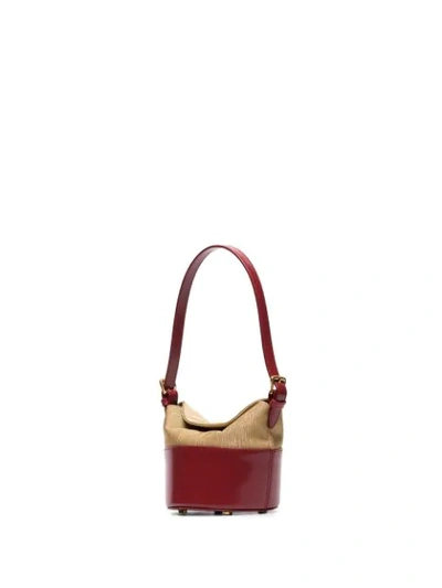 Shop By Far Jamie Two-tone Mini Bag In Red