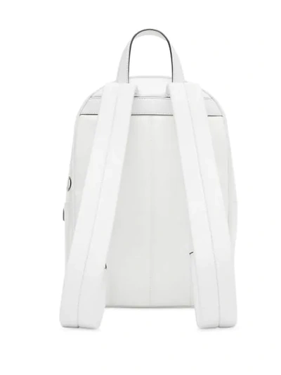 Shop Burberry Horseferry Print Backpack In White